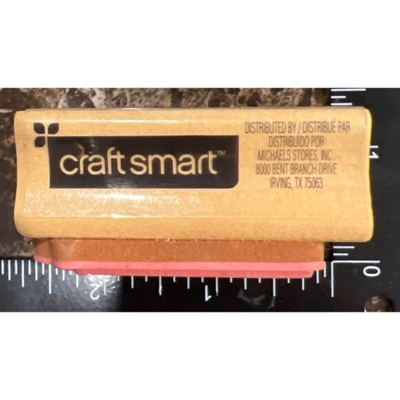 355868 Craft Smart "Theres No Place Like Home For The Holidays" Rubber Stamp - Picture 3 of 4